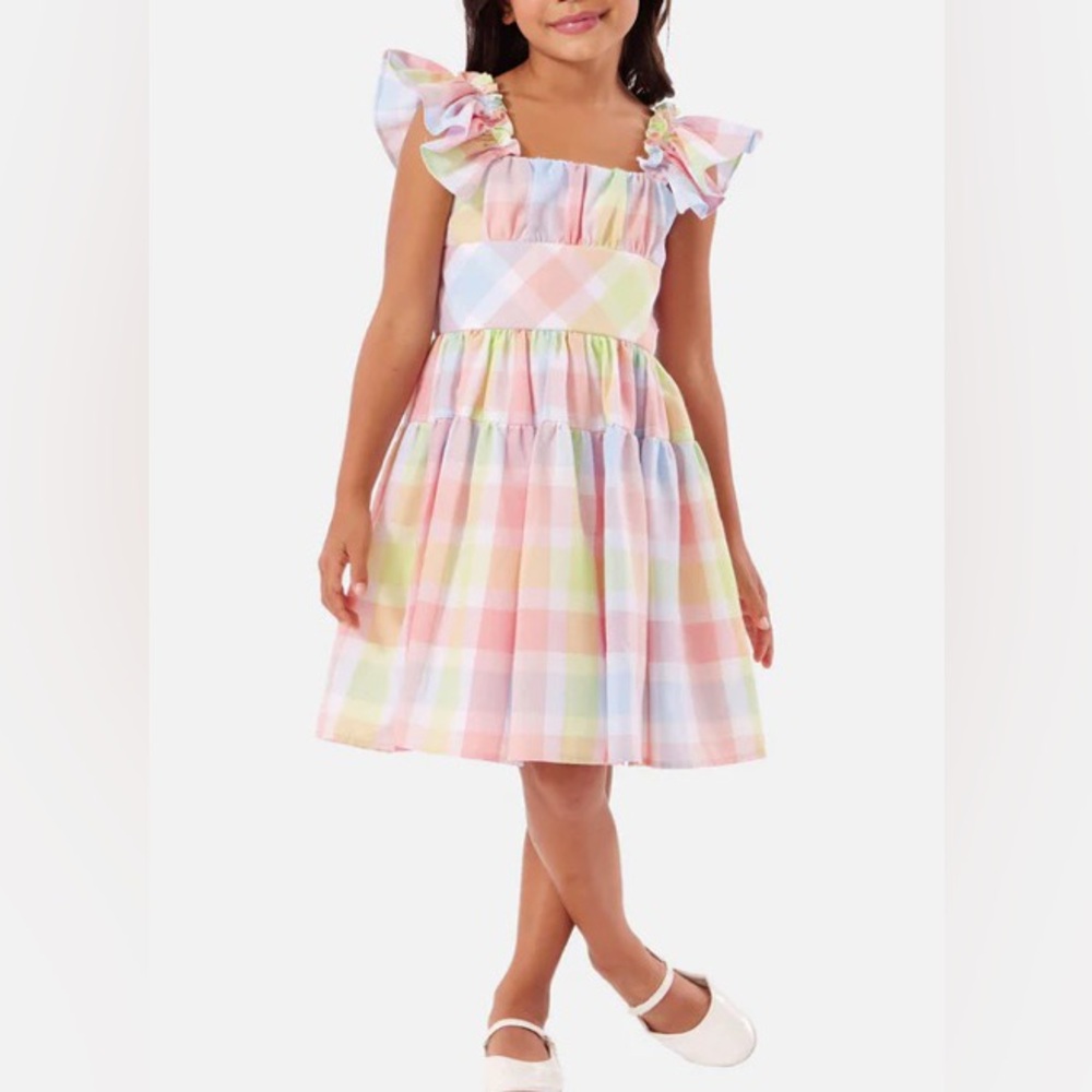 Bonnie Jean Peasant Flounce Dress
2T
